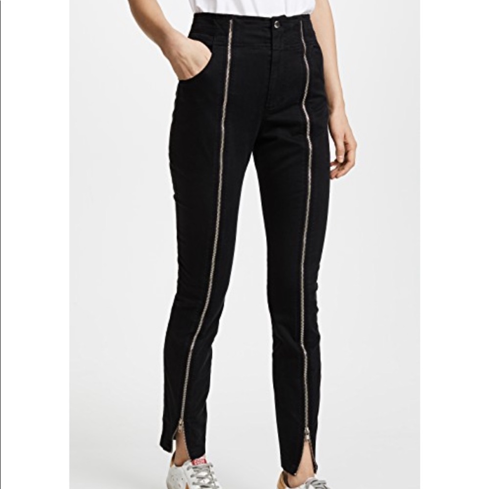 A.C.L Zander zippier Black Intermix Pants Sz 6 NWT - Picture 4 of 8